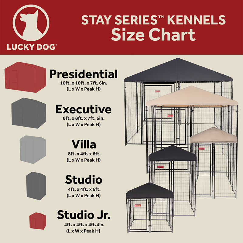 Gray Steel Frame Dog Kennel with Waterproof Canopy Roof