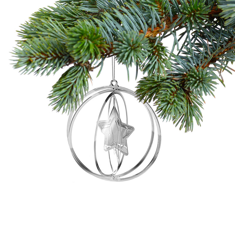 4.75'' Metal Holiday Shaped Ornament