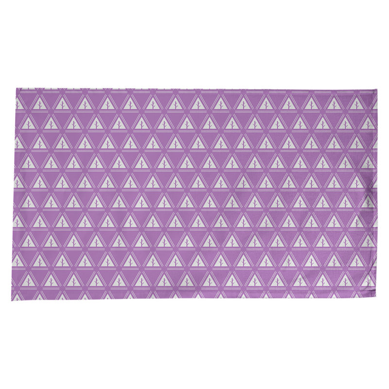 Nappe d’arbre minimaliste classique Barbra, Violet / Blanc