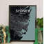 « sydney city map », reproduction d’impression sur affiche en minuit-31736708