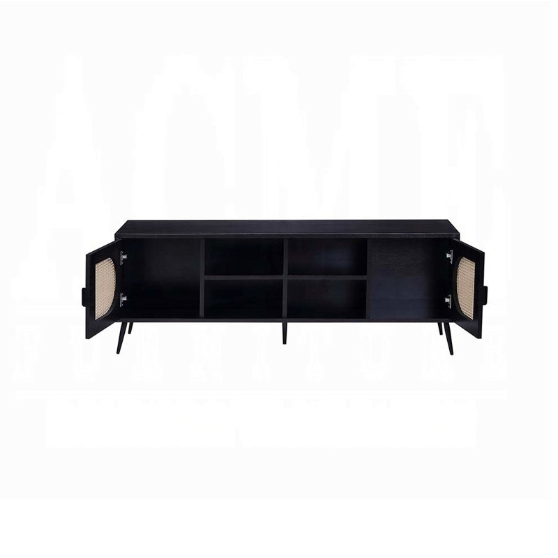 Black Tv Stand With Metal Leg