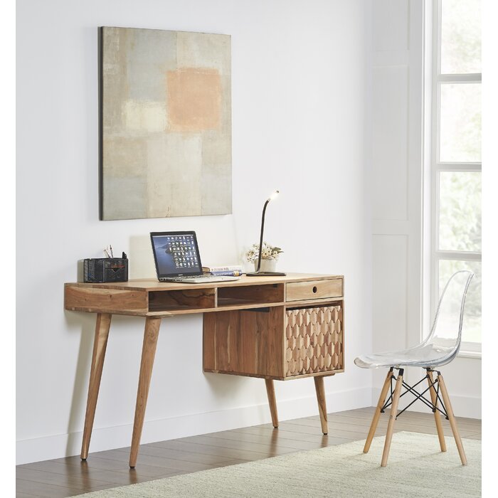 Union Rustic Fedler Solid Wood Credenza Desk & Reviews | Wayfair
