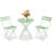 3-Piece Bistro Set – Steel Frame Space-Saving Folding Patio Furniture with 2 Chairs & Bistro Table, for Outdoor Patio, Balcony, Garden-1761187421