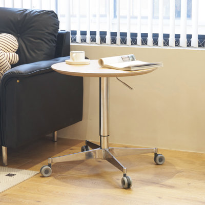 Table d'appoint ronde avec roulettes