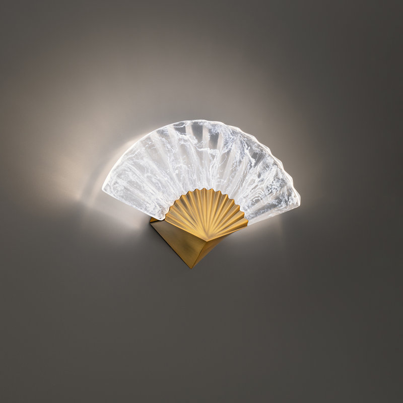 Sensu LED Wall Sconce, Aged Brass