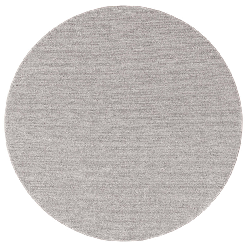 Tremesha Performance Solid Color Rug, Round 6'7"
