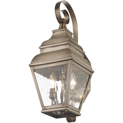 Luminaire suspendu pour lanterne murale d'extérieur 8 pouces 8 lumières - Abat-jour en verre transparent