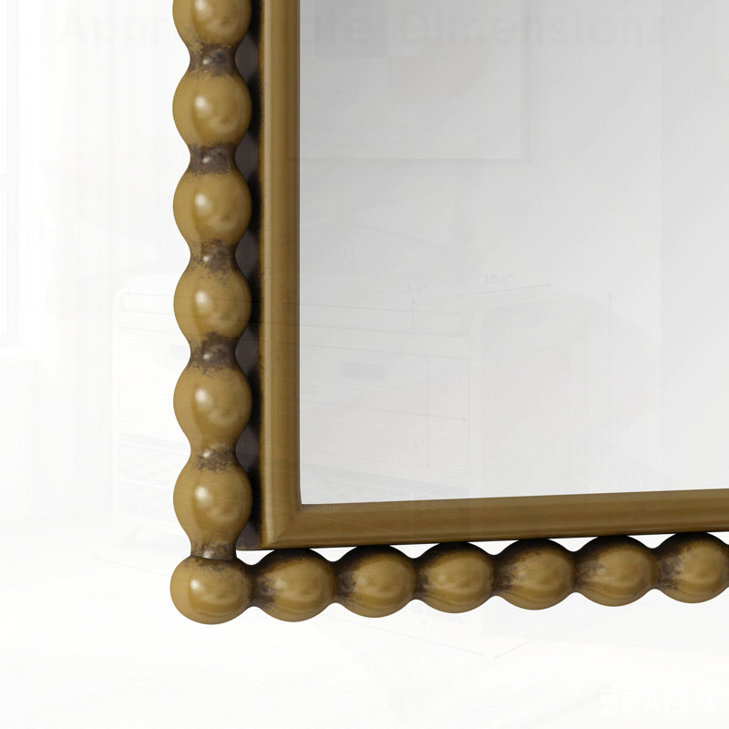 Iron Art Arch Vintage Vanity Mirror, Wall Hanging, Placed On The Table, Suitable For Living Room, Bedroom, Bathroom