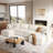 148" Down Cloud Couch, Oversized Modular Comfy Sofa for Living Room, U Shaped Sectional Couches with Detachable Sofa Cover, Storage Ottoman-60417067
