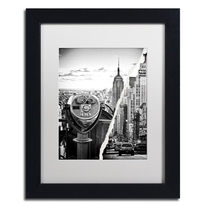 « look to new york city », reproduction de photo sur toile encadrée, H 14 po x l 11 po x P 0,5 po