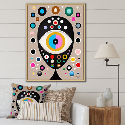 «Eye of Consciousness Retro Illustration I», reproduction sur toile