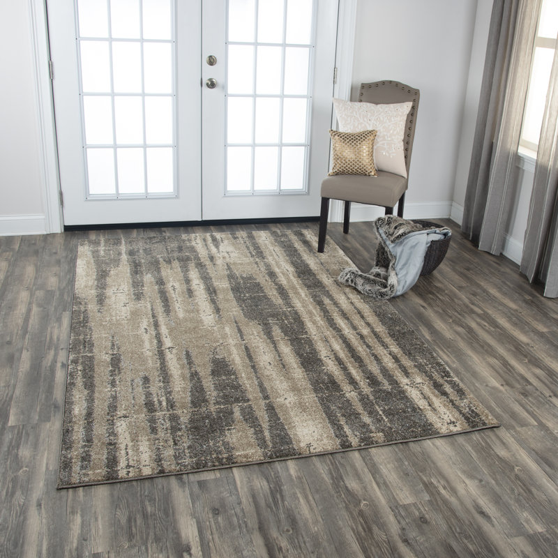 Barger Abstract Indoor Rug, Rectangle 7'10" x 9'10"
