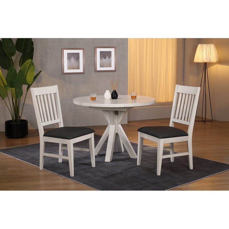 Noam Solid Wood Extendable Drop Leaf Dining Table