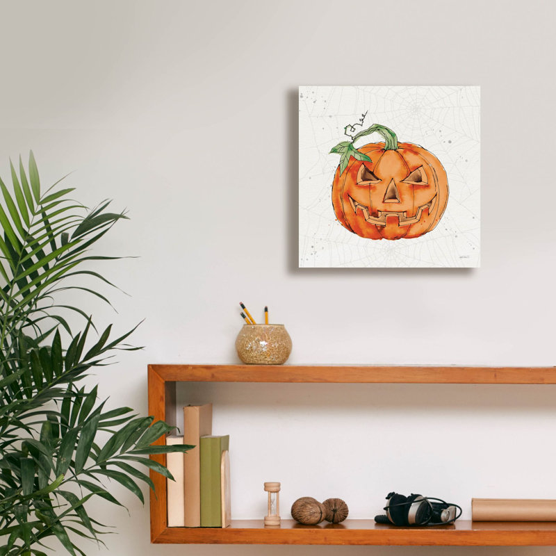«Phantom Pumpkin» par Anne Tavoletti, art mural sur toile, H 12 po x l 12 po x P 0,75 po
