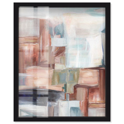 Take It Easy Shadowbox Print, art abstrait neutre par Art Remedy