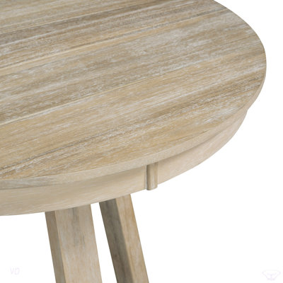 5-Piece Retro Functional Dining Set, Round Table With A 16""W Leaf And 4 Upholstered Chairs For Dining Room And Living Room -  Gracie Oaks, 4987F7F46E304E359AC299A3A257EAC4