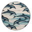  Washable Dolphin Pod Coastal Area Rug-144626909