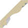 Échantillon - Moulure couronne Endurathane Artis, H 2 3/4 po x P 2 1/2 po x F 3 3/4 po x L 12 po, apprêtée
