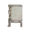 Table de chevet traditionnelle traditionnelle avec 2 tiroirs, meubles de chambre à coucher de luxe en os blanc rétro de style rococo 1pc-121054318