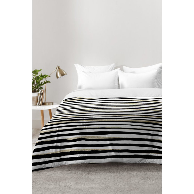 Georgiana Paraschiv Modern & Contemporary Striped Comforter, Full/Queen