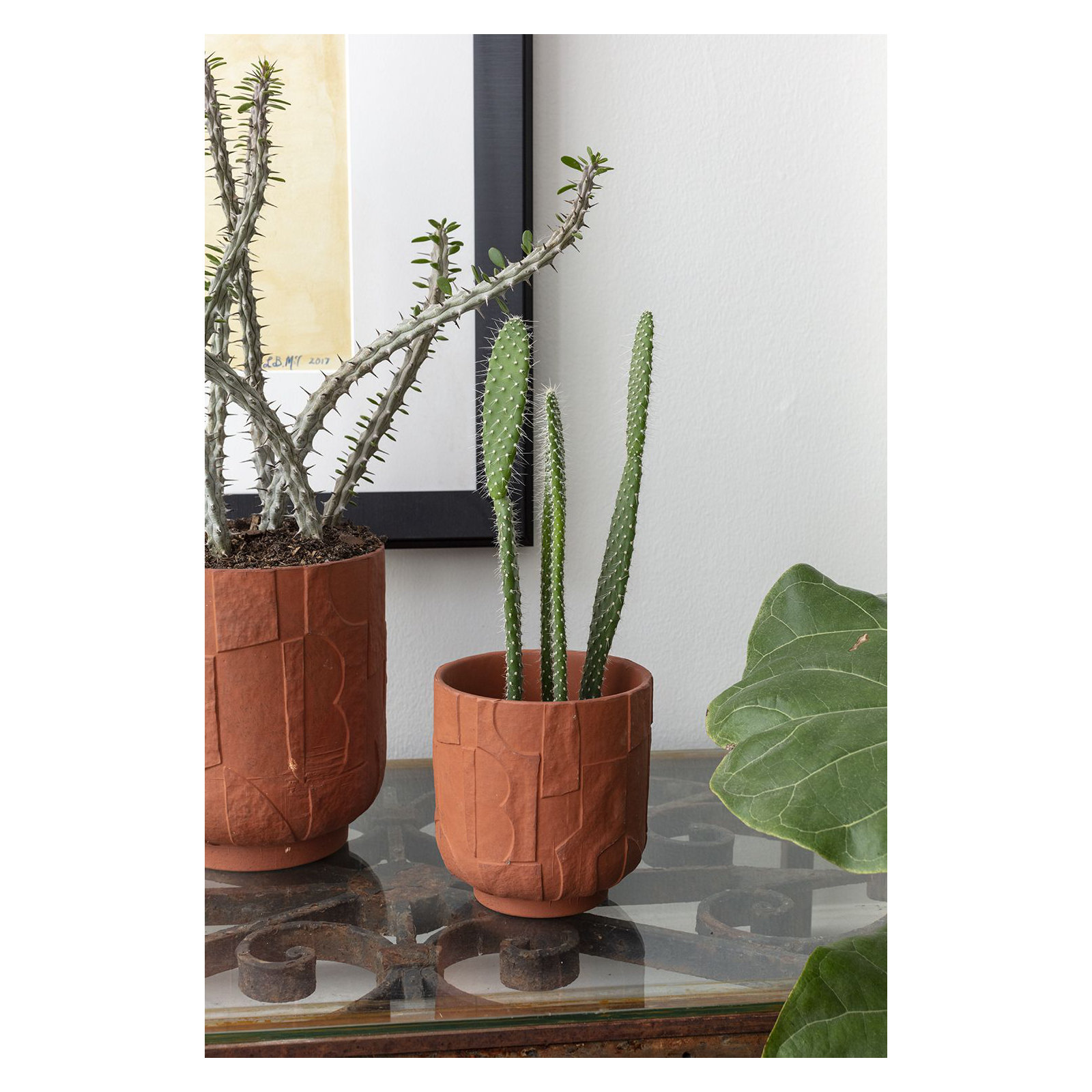 Xanthe Ceramic Pot Planter, 5" H x 4.75" W x 4.75" D