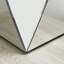 Emerson Mirrored Bedside Side Table Geometric Design