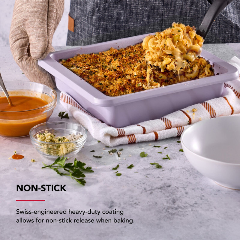 KitchenAid® 9In Nonstick Aluminized Steel Square Cake Pan, Wildflower