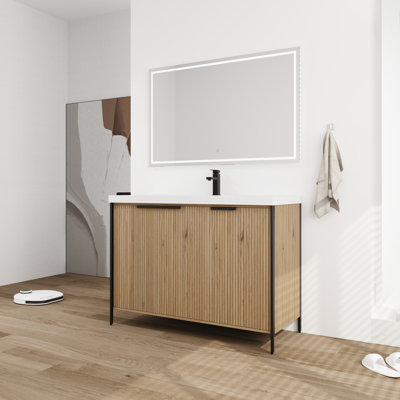 48'' Single Bathroom Vanity with Resin Top