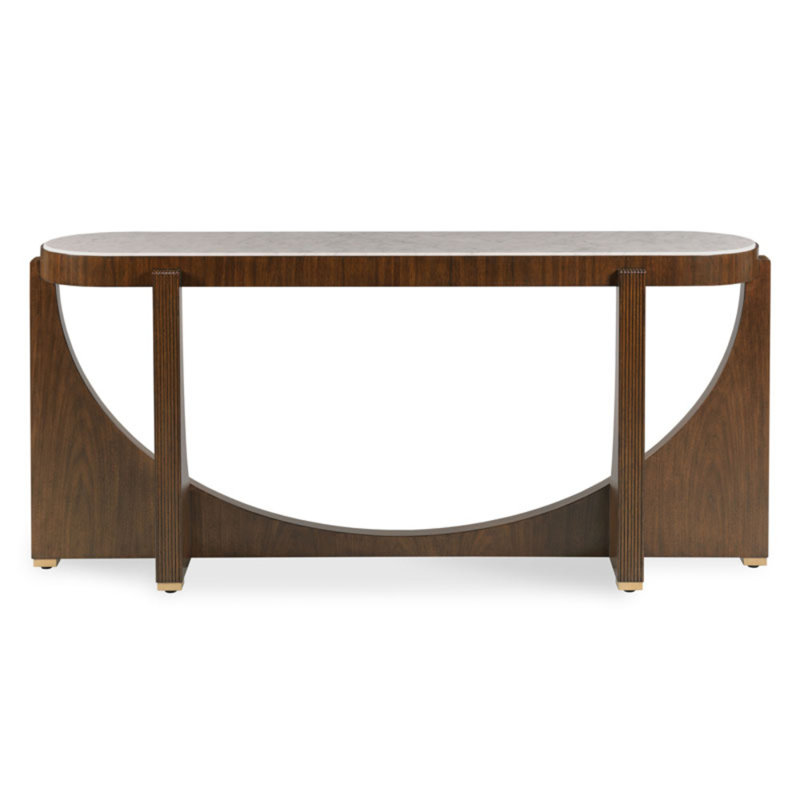 Powderhorn 70.5'' W Marble Console Table