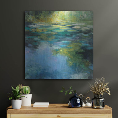 Art mural en métal Latitude Run® «Water Lilies 3» par Julia Purinton