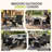 5-Piece All-Weather Aluminum Outdoor Dining Set with 63" WPC Table, 4 PE Rattan Dining Chairs & Cushions-870495124-862089800