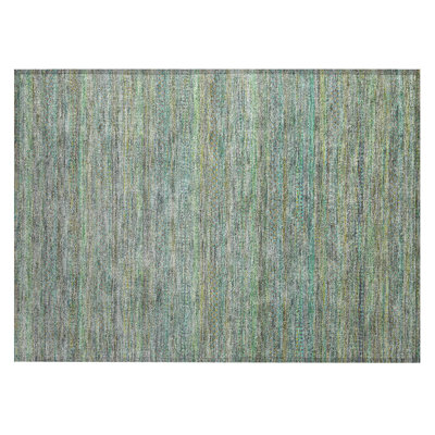 Machine Washable Indoor/Outdoor Kimberlin ACN2148 Striped Rug