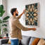 Mandala Symmetry Geometric - Wrapped Canvas-3145653-3145654