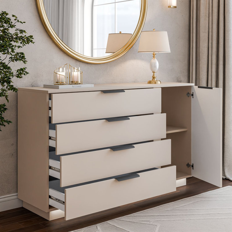 138cm Sideboard, cashmere/ black