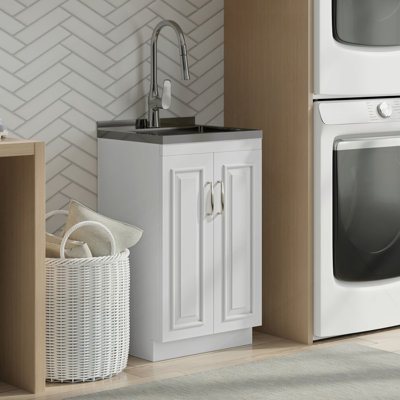 20-Inch Laundry Utility Sink And Cabinet