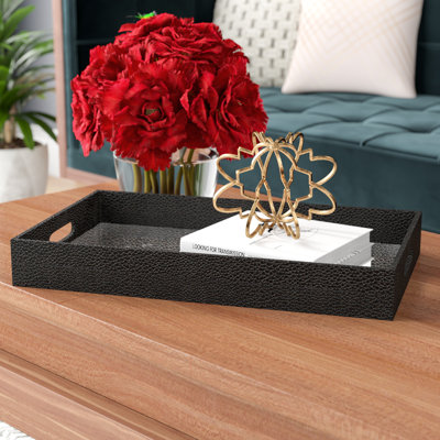 Flippin 16" Shagreen and Mirror Tray