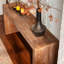 Console en bois massif pour le salon, longue table de canapé derrière le canapé, table d'entrée étroite rétro pour le vestibule du couloir