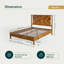 Base de lit avec tête de lit Vivian DELUXE - bois d'acacia-797625049-775379059