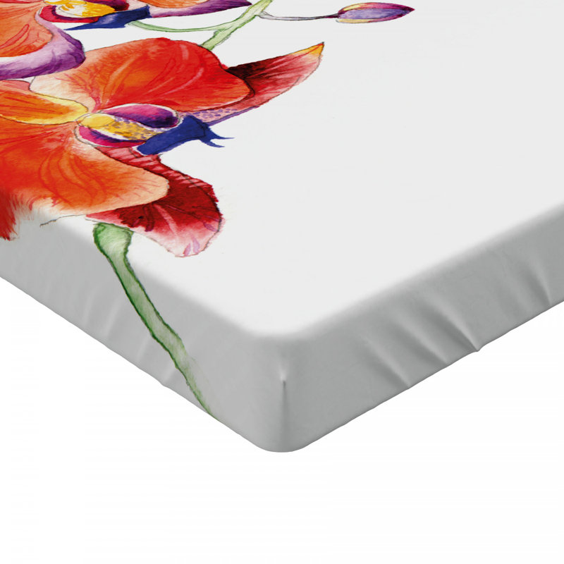 Drap-housse floral floral/fleur, Drap-housse de taille double