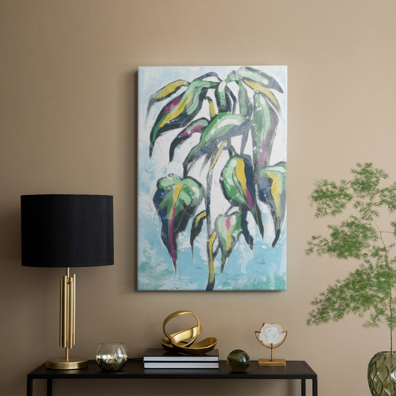 Bonbon Palm Fresco IV - galerie sur mesure, H 18 po x l 12 po