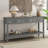 Console Table Entryway Table With Drawers And Bottom Shelf-1440701549