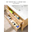 Meuble-lavabo en bois d'hévéa de style japonais avec lavabo en céramique