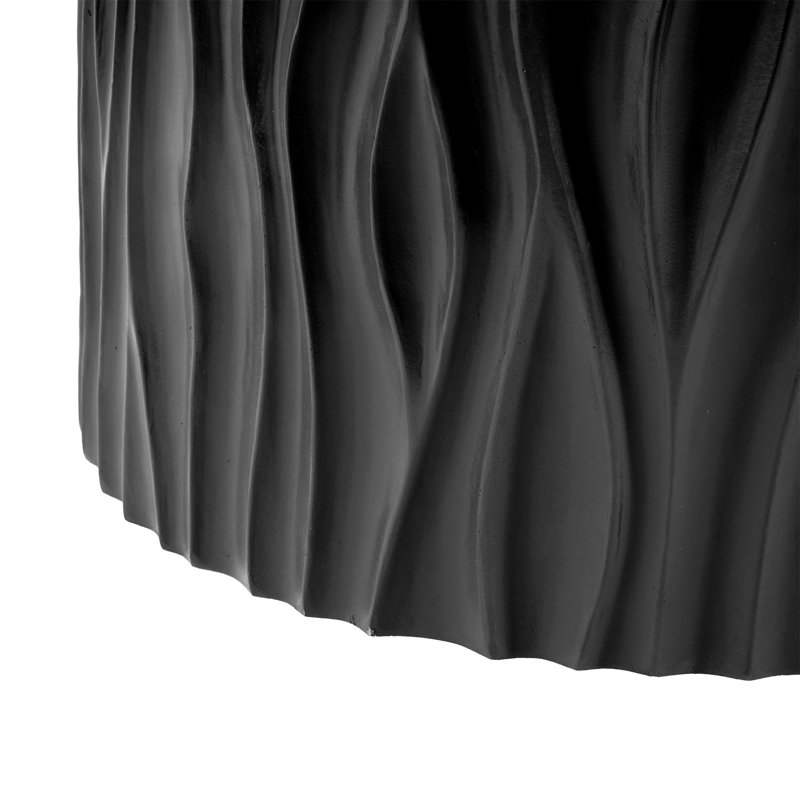 Table basse ronde noire MGO