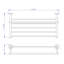 Smart Towel Shelf - Wall Mount - 24" Brass/Matt Black