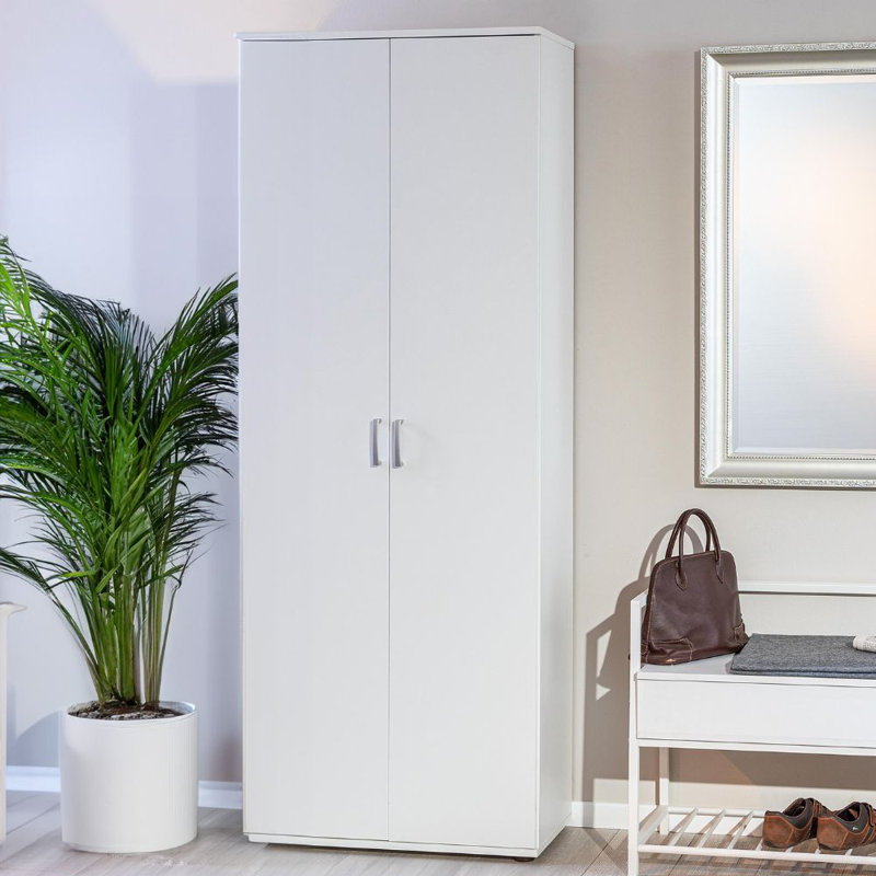 Arconati hinge-door wardrobe, White