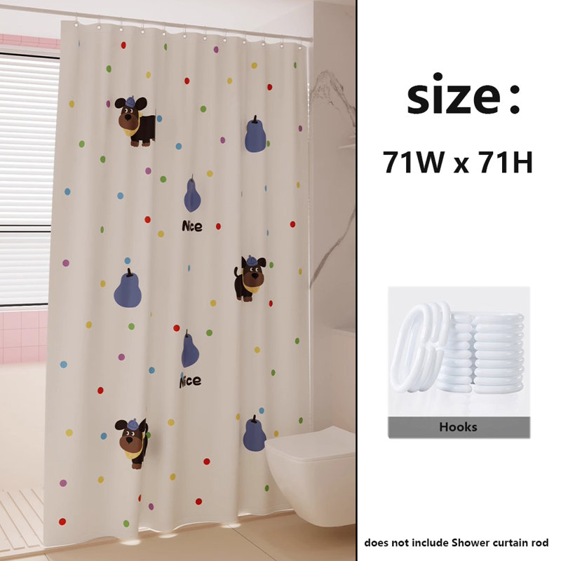 Rideau de douche en polyester