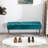 Aghvarth Versatile Tufted Velvet Bench with Gold Metal Legs-1507830247