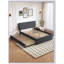 Lit plateforme tapissier avec lit gigogne