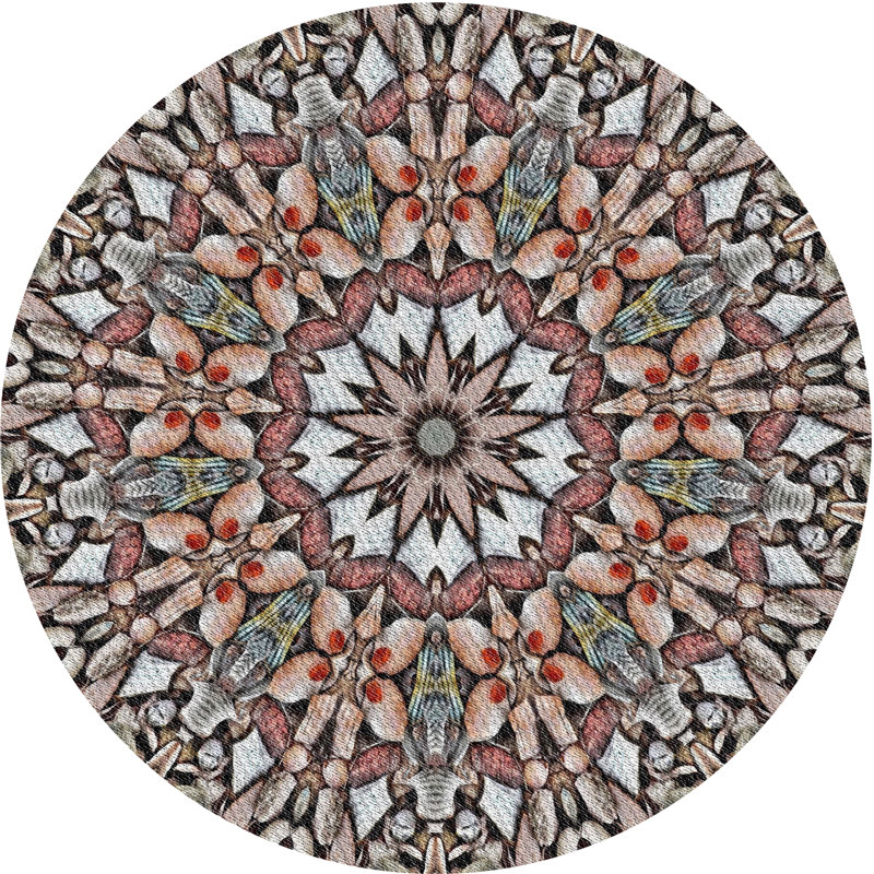 Oriental Indoor Rug, Round 8'