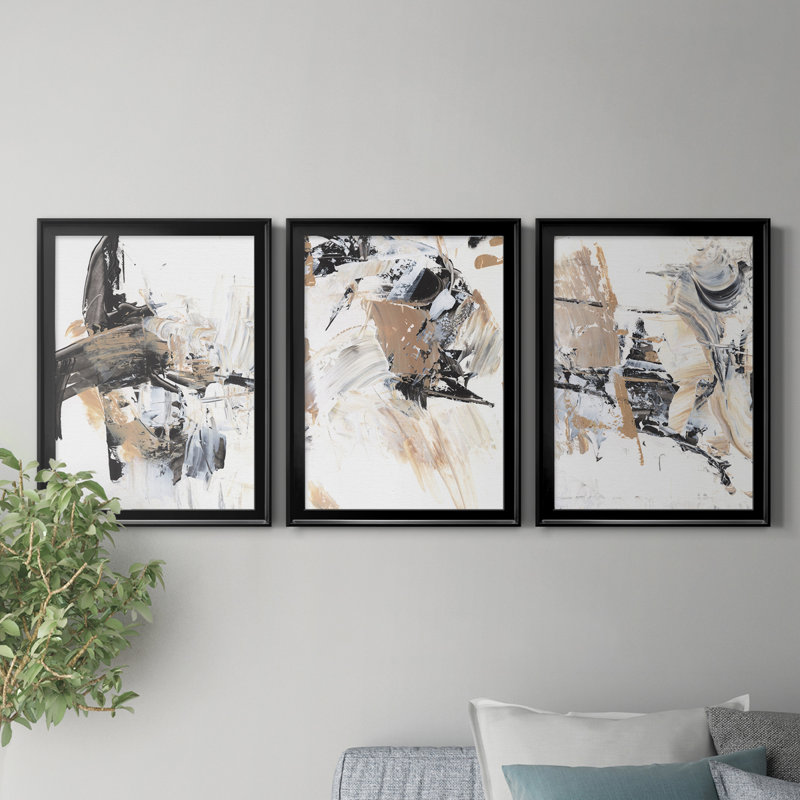 Ruckus I, reproduction encadrée de qualité supérieure - prête à être accrochée, Noir, H 42,5 po x l 91,5 po x P 1 po